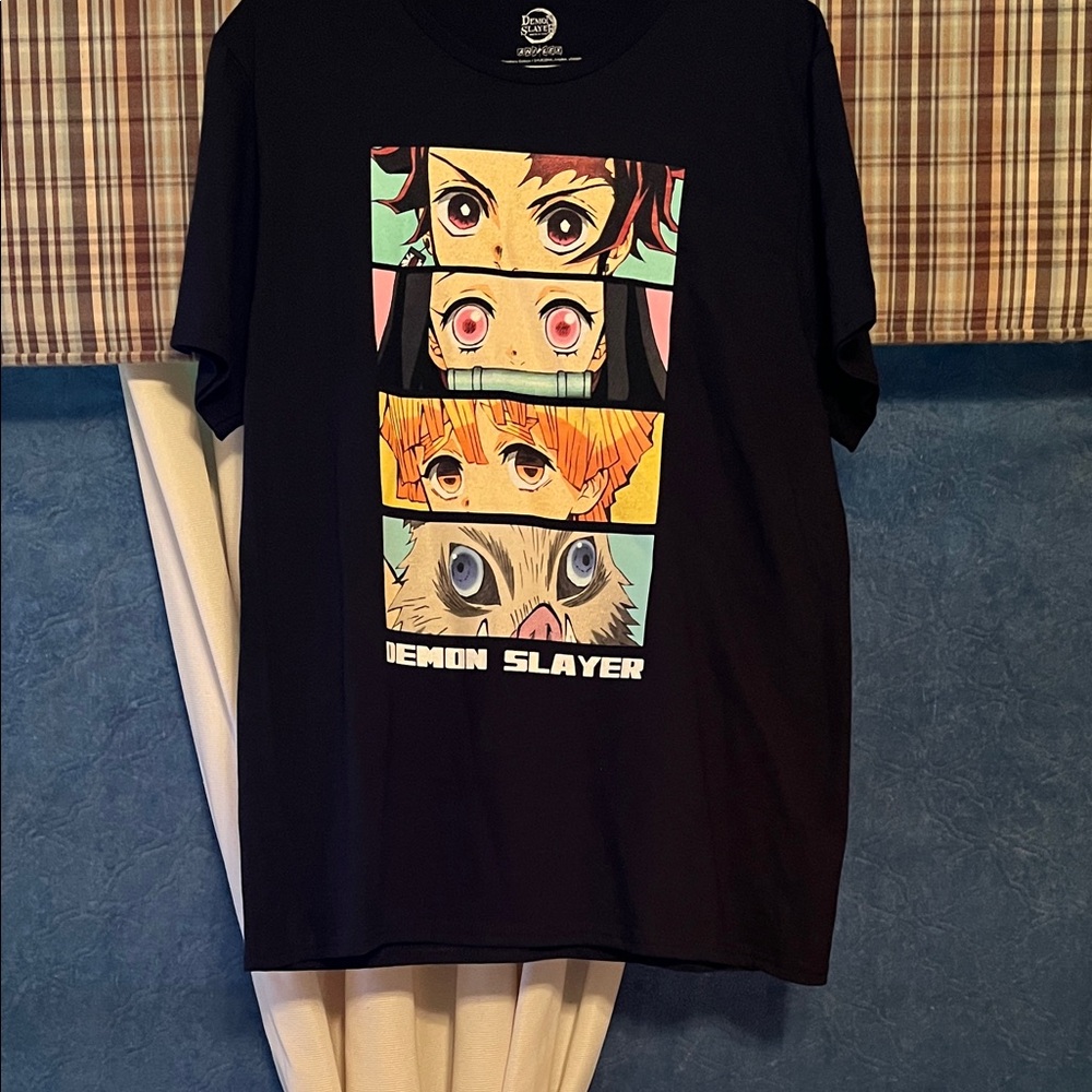 Kids Anime Graphic Tee - Black
